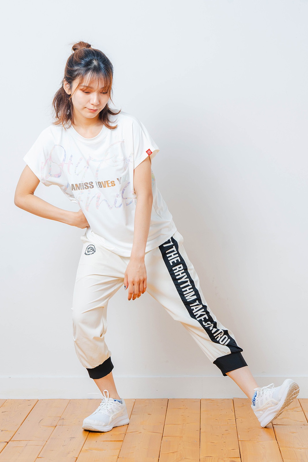 カラフルグラフィック Tシャツ  ホワイト 1534-1451 