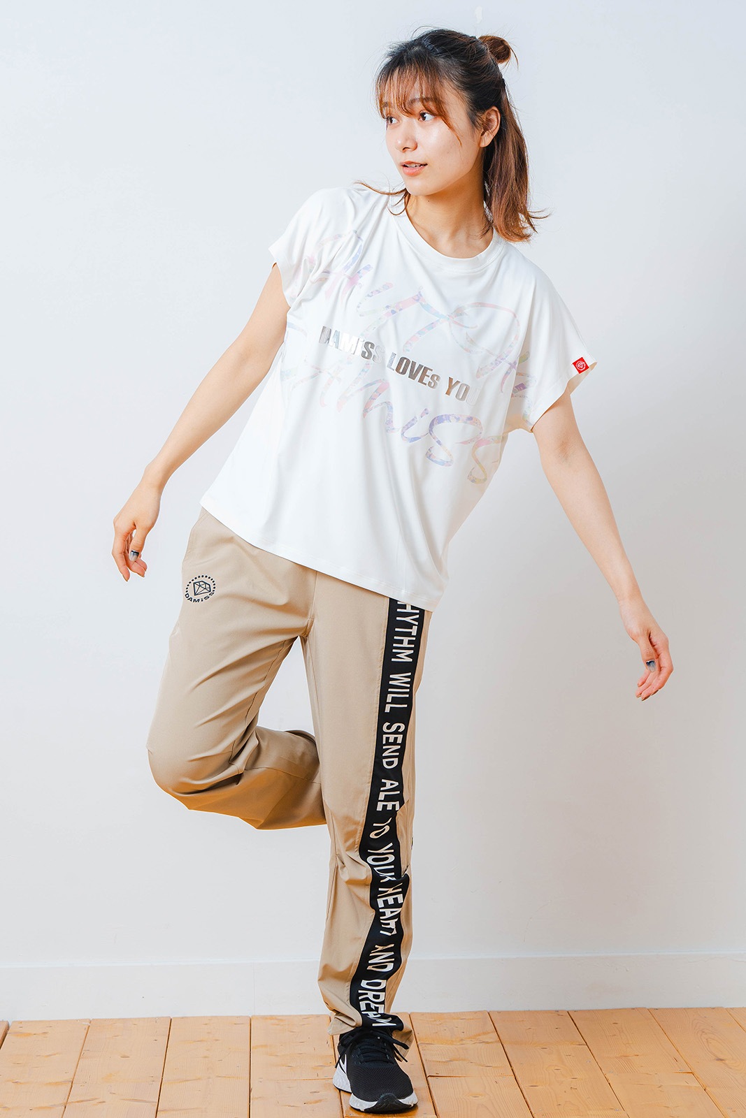 カラフルグラフィック Tシャツ  ホワイト 1534-1451 