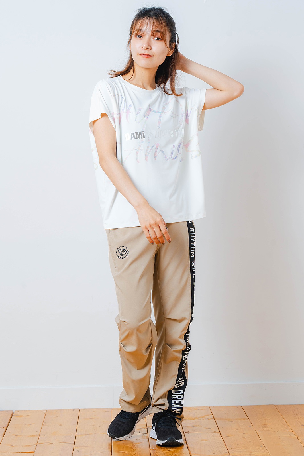 カラフルグラフィック Tシャツ  ホワイト 1534-1451 