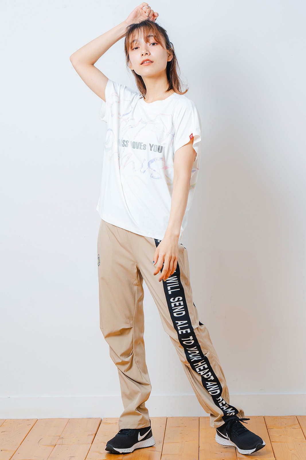 カラフルグラフィック Tシャツ  ホワイト 1534-1451 