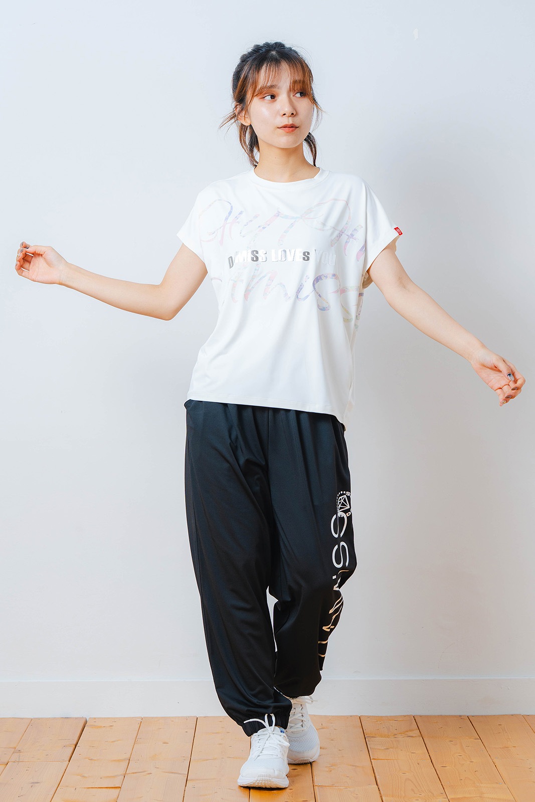 カラフルグラフィック Tシャツ  ホワイト 1534-1451 