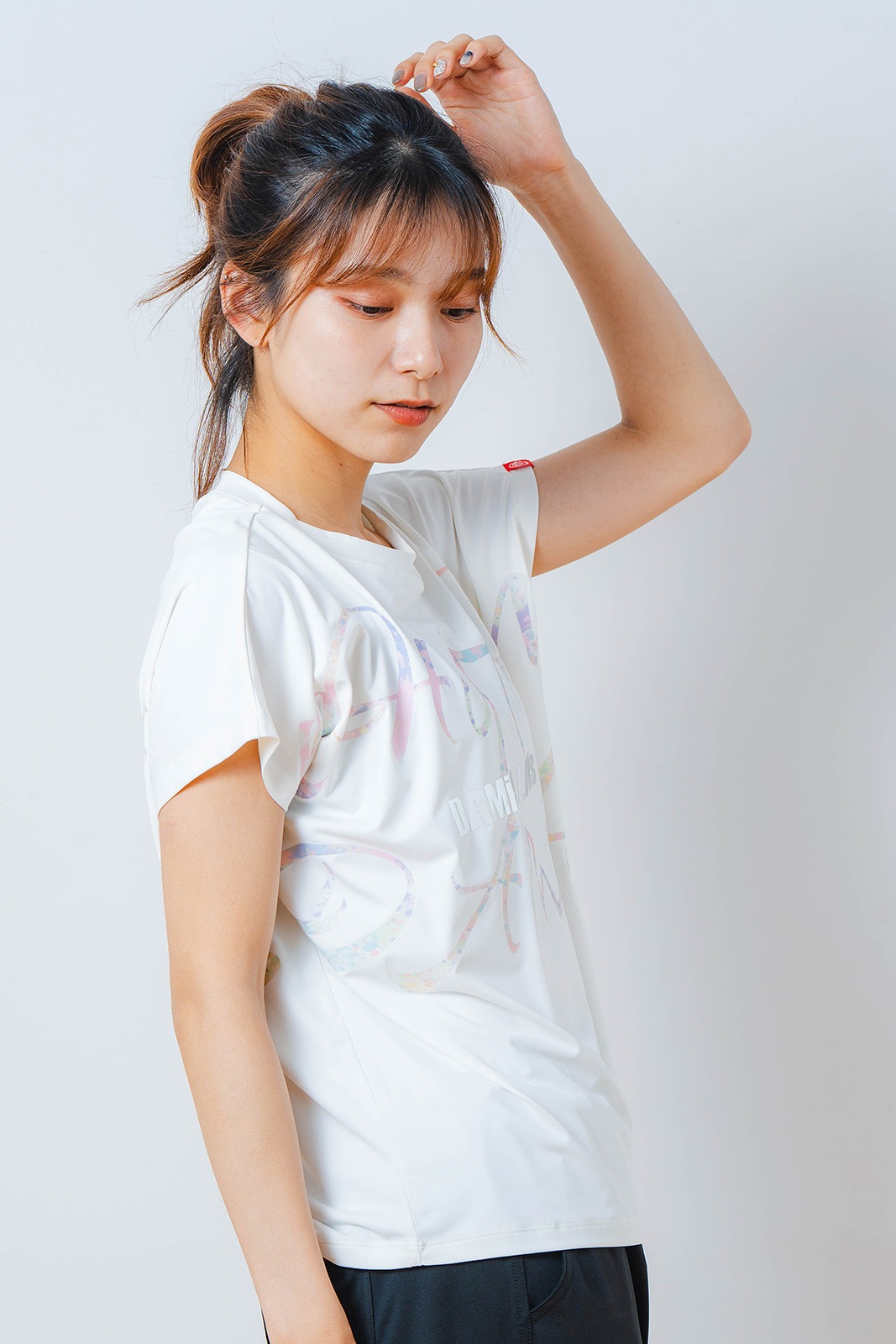 カラフルグラフィック Tシャツ  ホワイト 1534-1451 