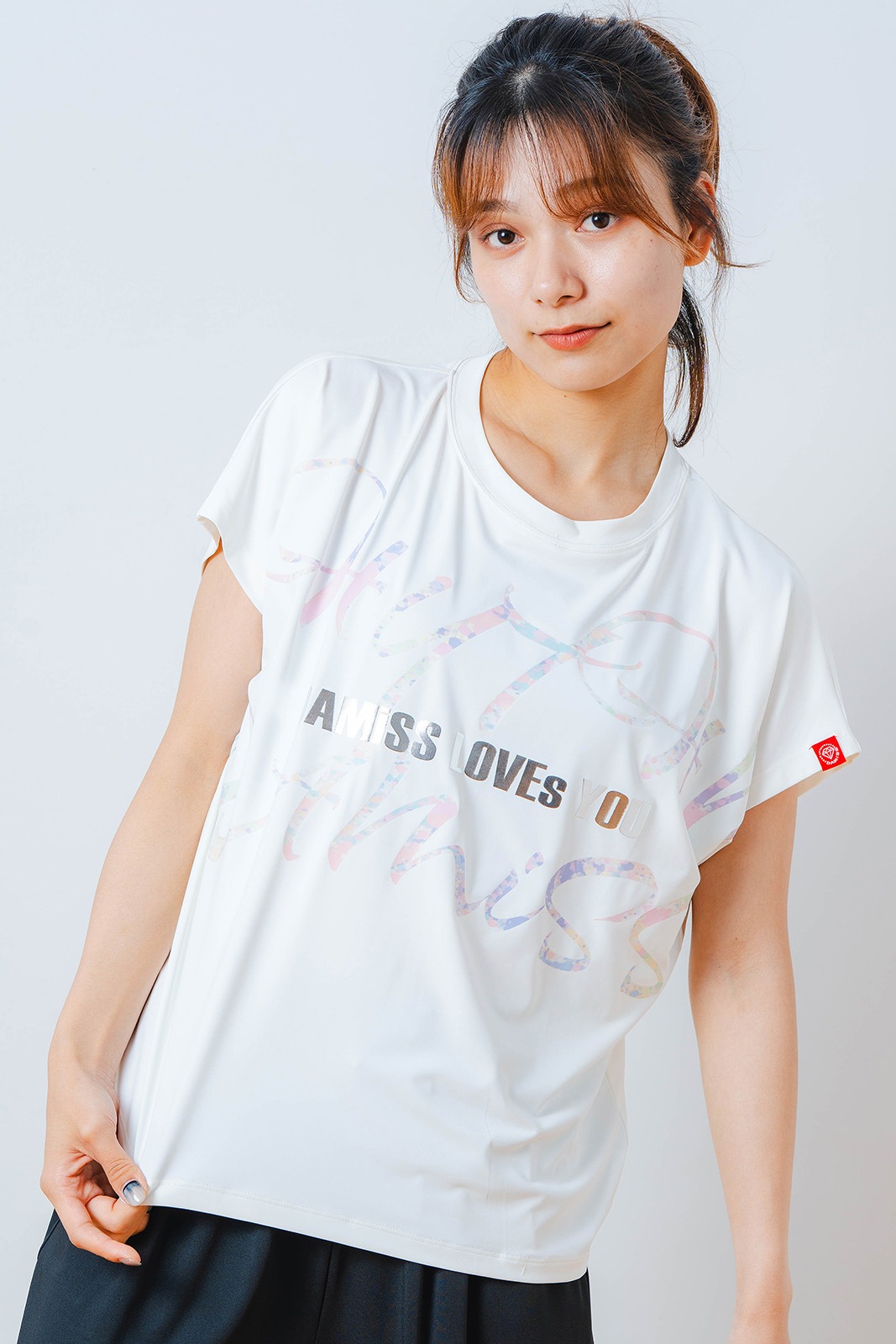 カラフルグラフィック Tシャツ  ホワイト 1534-1451 