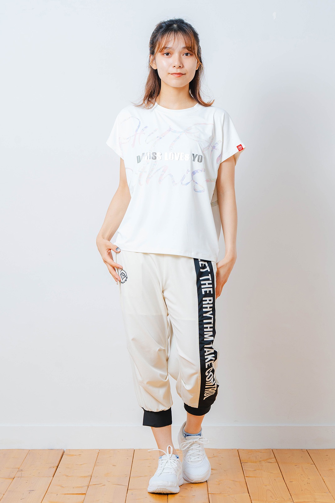 カラフルグラフィック Tシャツ  ホワイト 1534-1451 