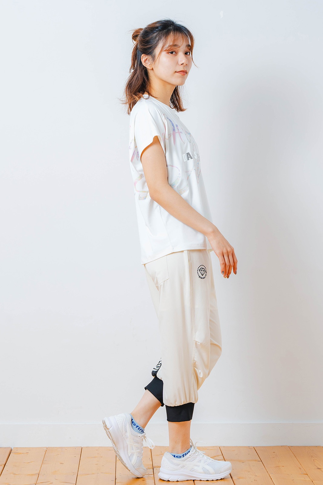 カラフルグラフィック Tシャツ  ホワイト 1534-1451 