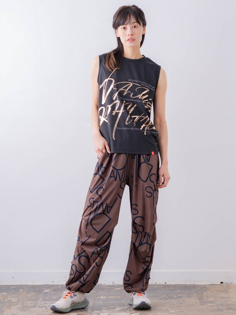 ブラッシュロゴ ワイド タンク ブラック 1533-1620