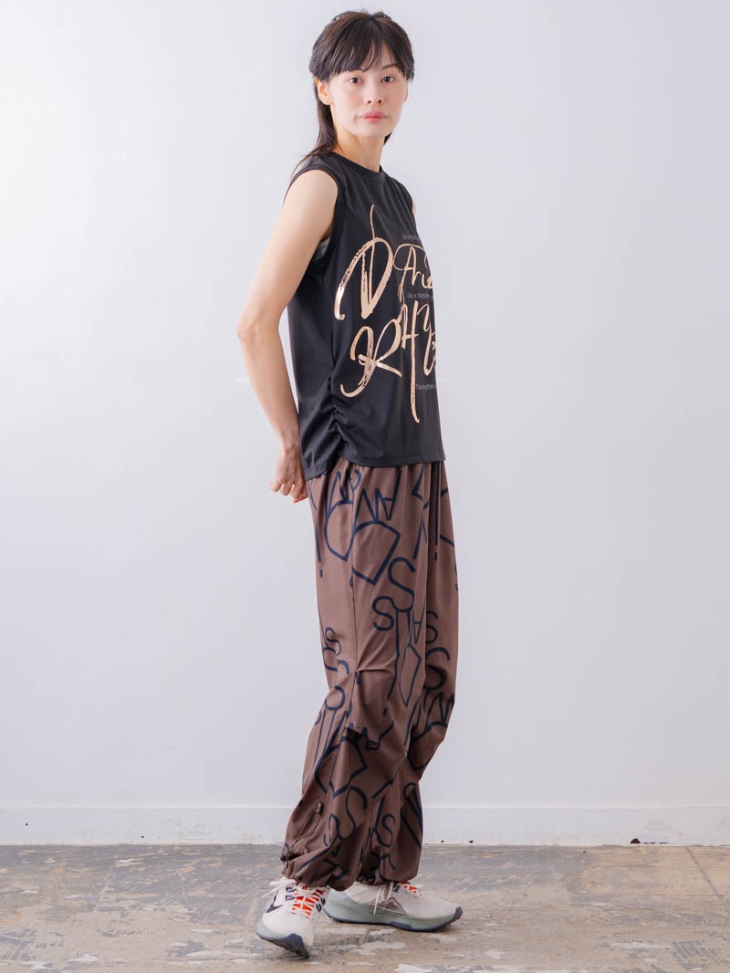 ブラッシュロゴ ワイド タンク ブラック 1533-1620