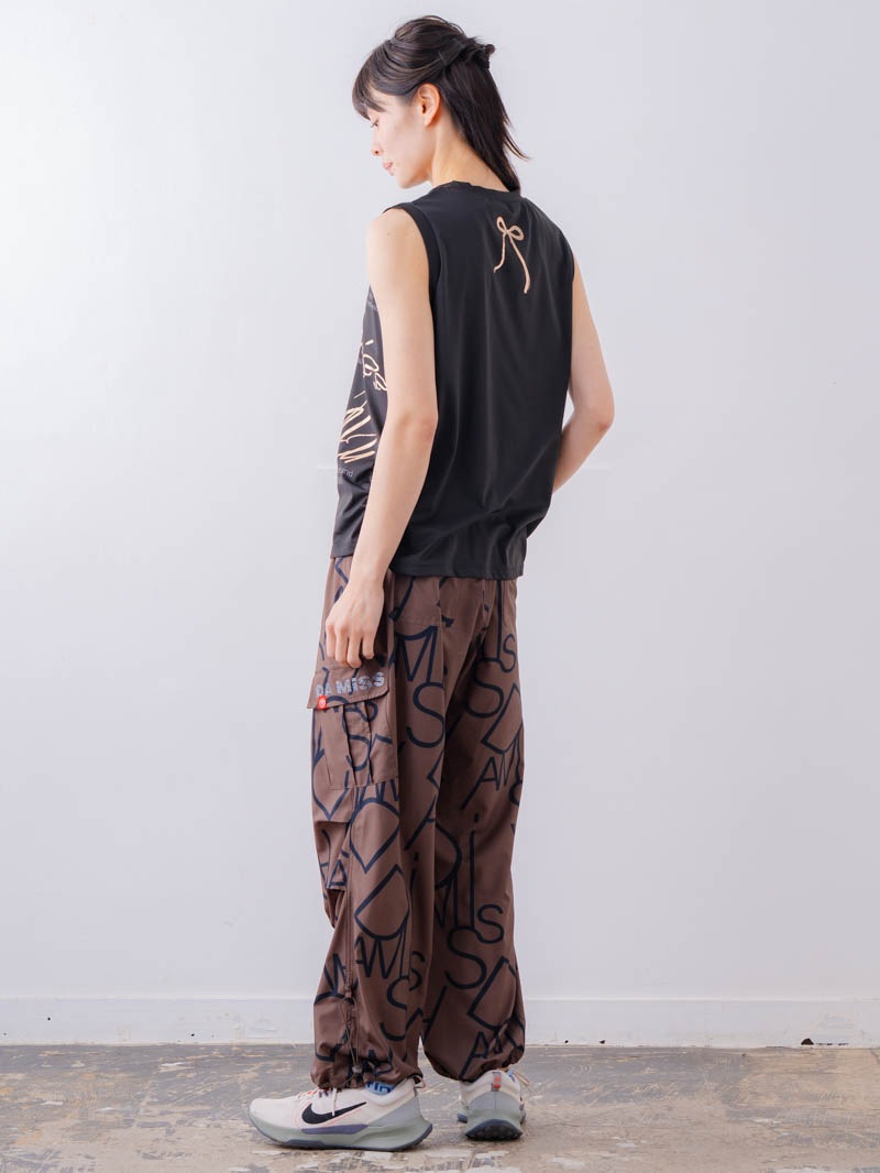 ブラッシュロゴ ワイド タンク ブラック 1533-1620