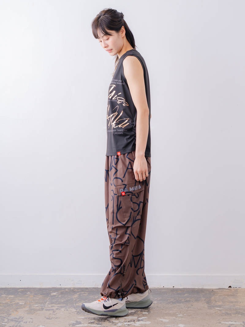 ブラッシュロゴ ワイド タンク ブラック 1533-1620