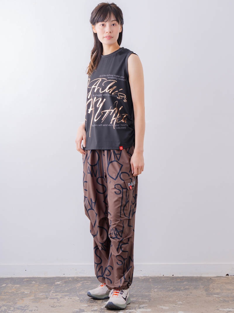 ブラッシュロゴ ワイド タンク ブラック 1533-1620