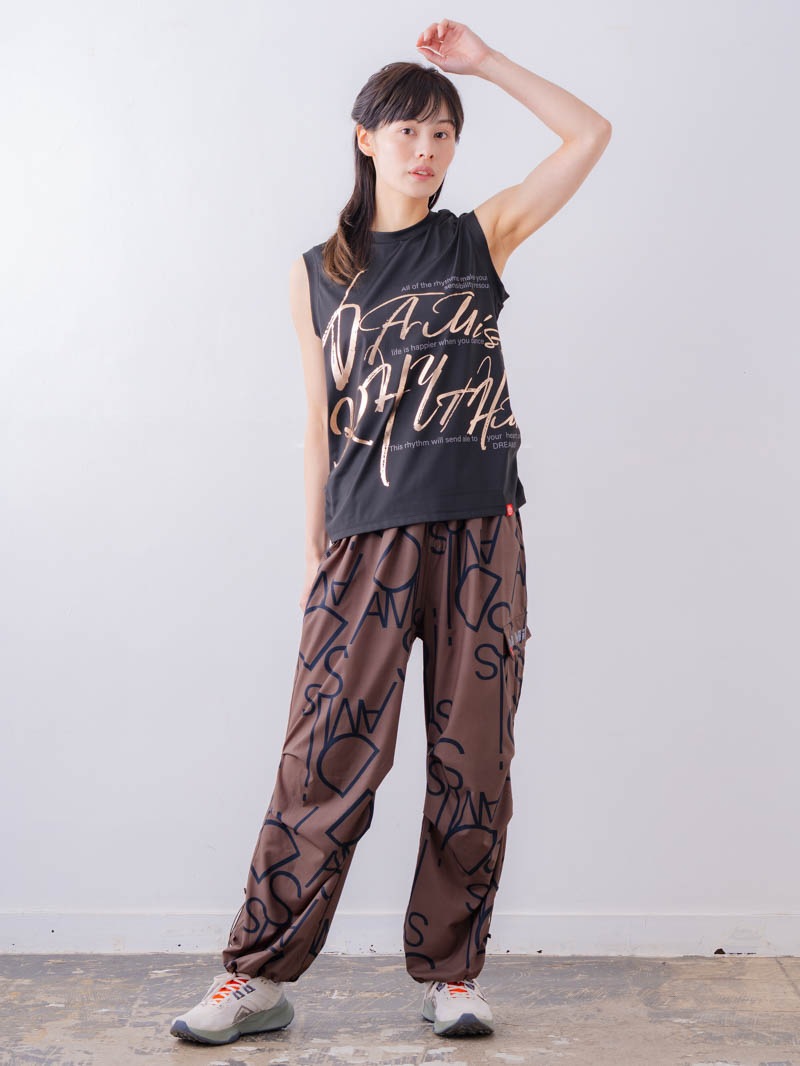 ブラッシュロゴ ワイド タンク ブラック 1533-1620