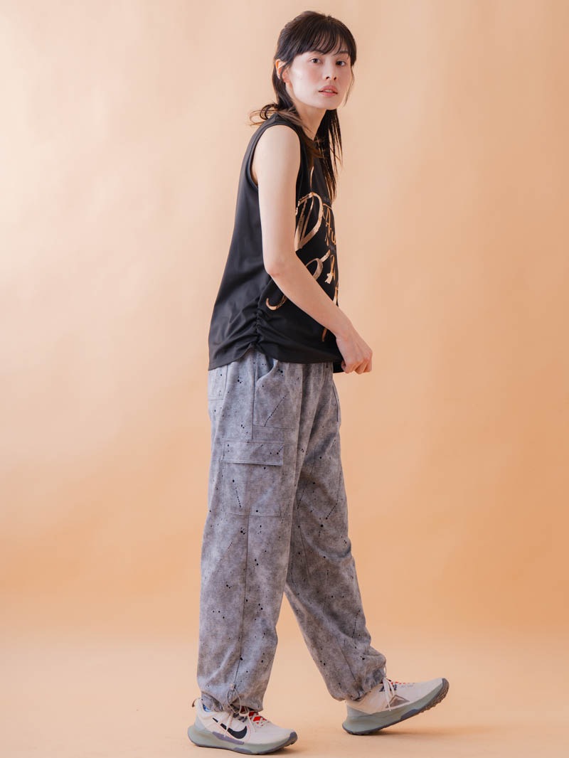 ブラッシュロゴ ワイド タンク ブラック 1533-1620