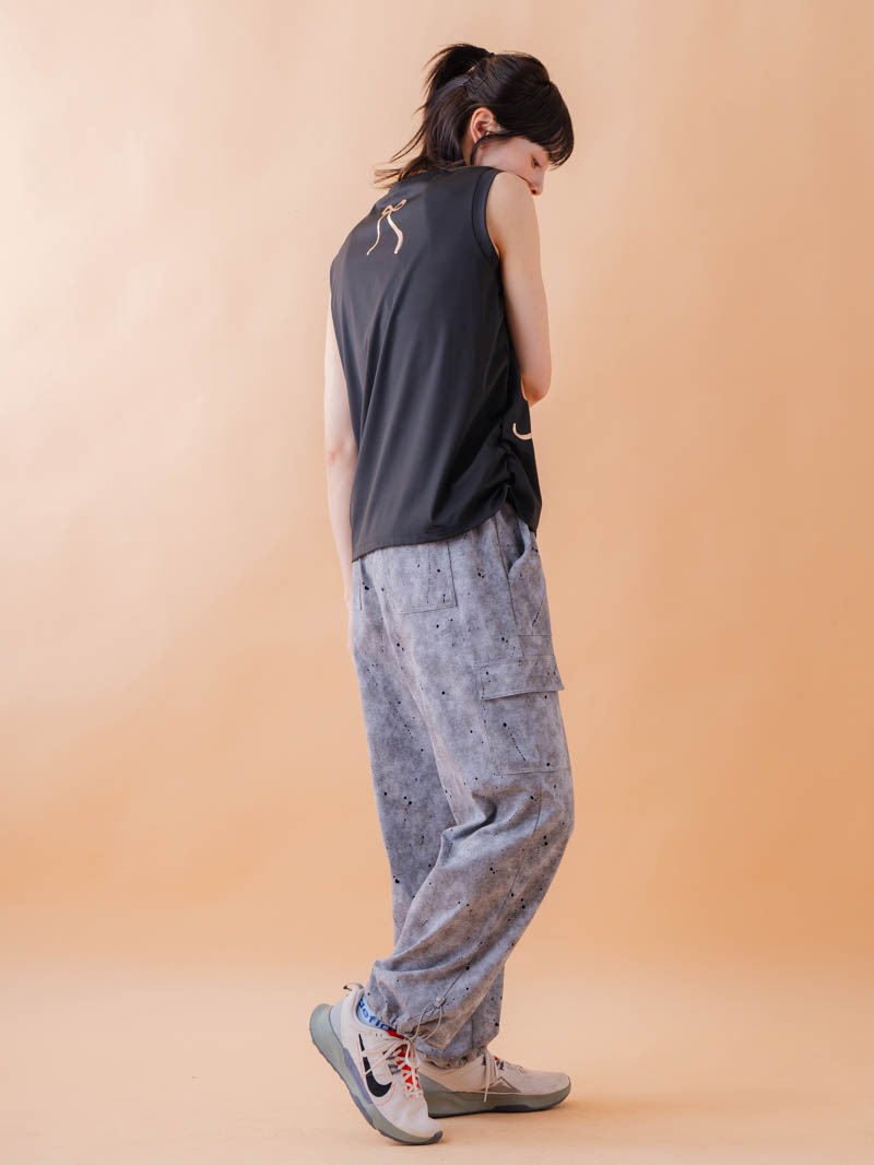 ブラッシュロゴ ワイド タンク ブラック 1533-1620