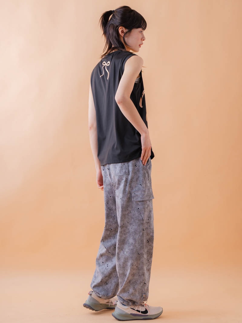 ブラッシュロゴ ワイド タンク ブラック 1533-1620