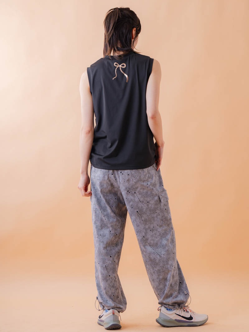 ブラッシュロゴ ワイド タンク ブラック 1533-1620