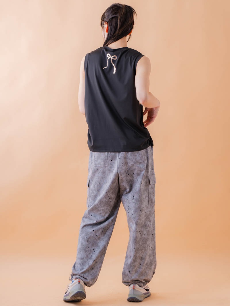 ブラッシュロゴ ワイド タンク ブラック 1533-1620