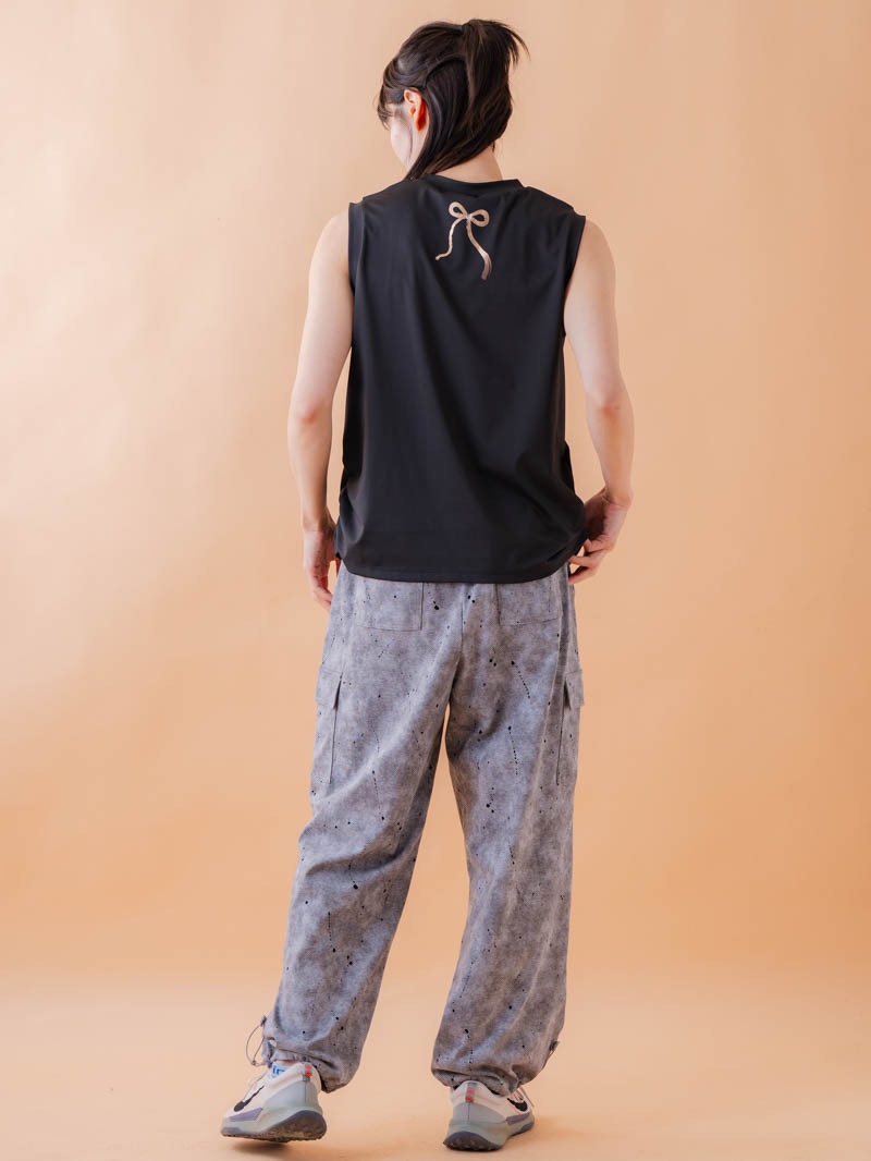 ブラッシュロゴ ワイド タンク ブラック 1533-1620