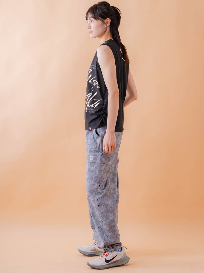 ブラッシュロゴ ワイド タンク ブラック 1533-1620