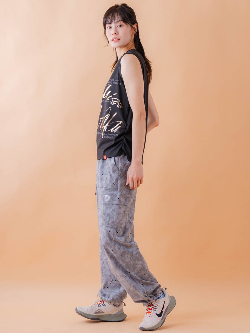 ブラッシュロゴ ワイド タンク ブラック 1533-1620