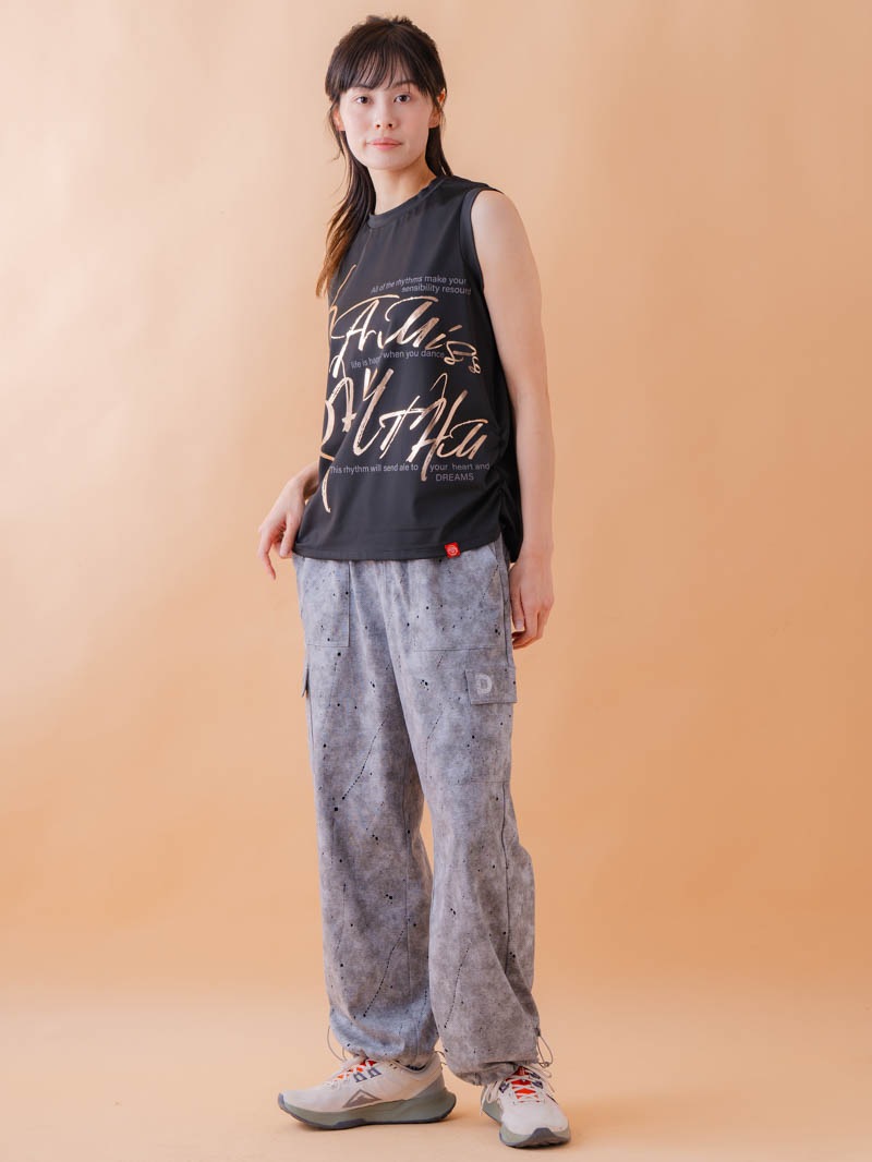 ブラッシュロゴ ワイド タンク ブラック 1533-1620