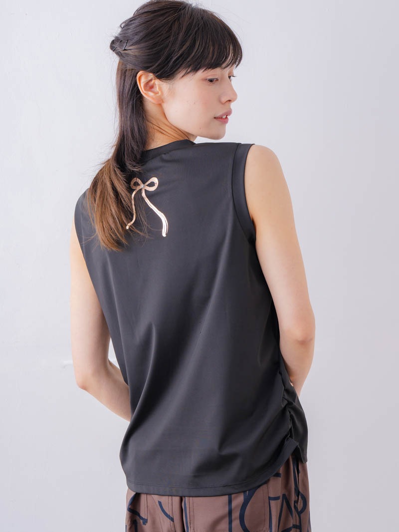 ブラッシュロゴ ワイド タンク ブラック 1533-1620