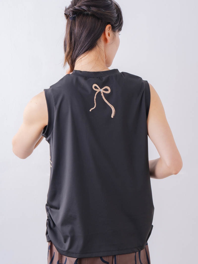 ブラッシュロゴ ワイド タンク ブラック 1533-1620