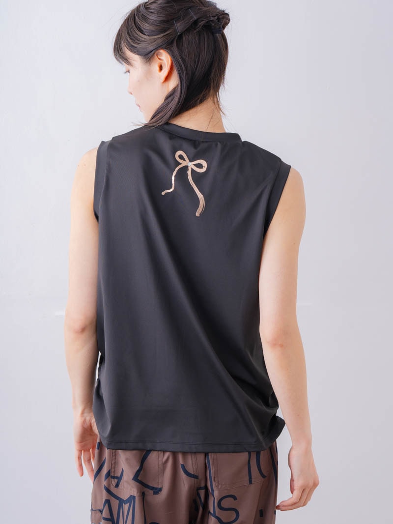 ブラッシュロゴ ワイド タンク ブラック 1533-1620