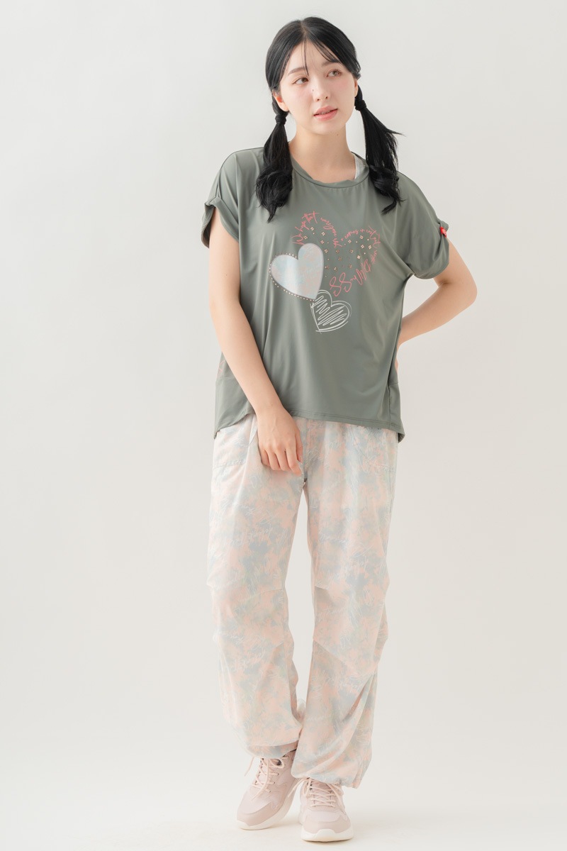 【先行割10％OFF】　ULTRA AIRY Mixカラーワイドパンツ ピンク 1632-1486【8/17まで】