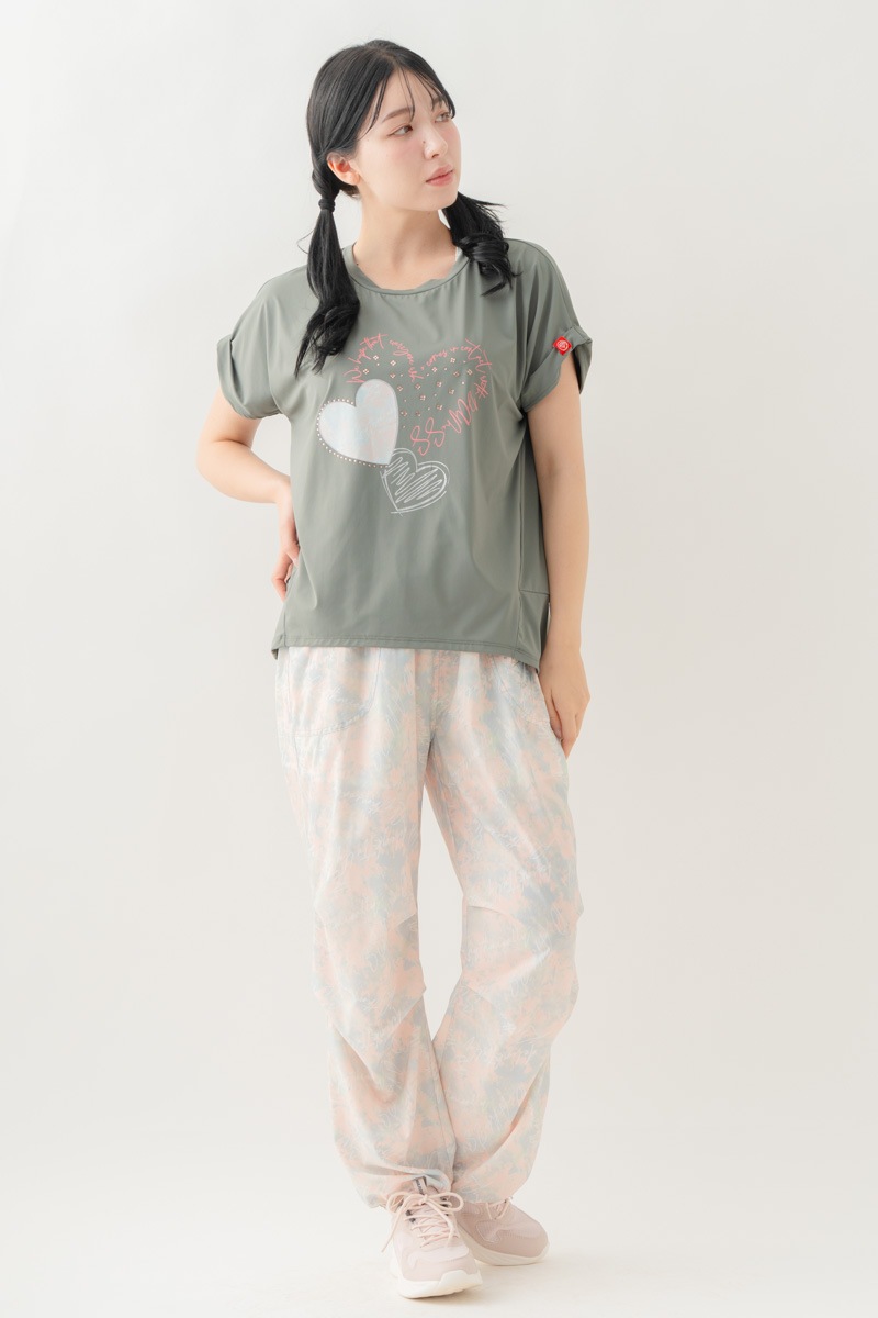 【先行割10％OFF】　ULTRA AIRY Mixカラーワイドパンツ ピンク 1632-1486【8/17まで】