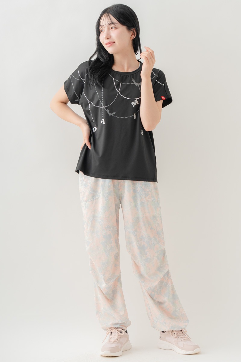 【先行割10％OFF】　ULTRA AIRY Mixカラーワイドパンツ ピンク 1632-1486【8/17まで】