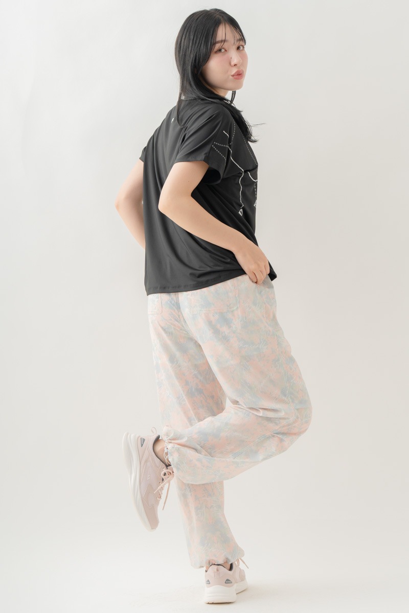 【先行割10％OFF】　ULTRA AIRY Mixカラーワイドパンツ ピンク 1632-1486【8/17まで】