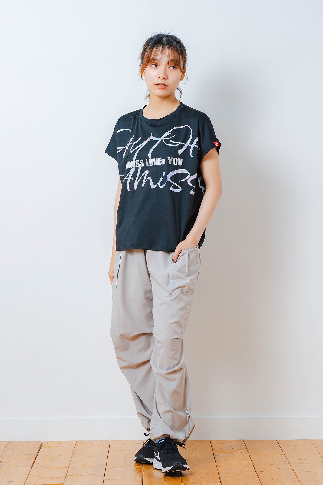 カラフルグラフィック Tシャツ ブラック 1534-1451