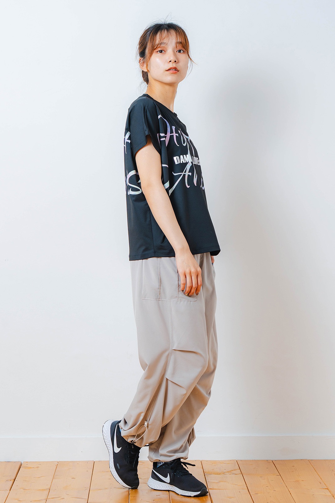 カラフルグラフィック Tシャツ ブラック 1534-1451