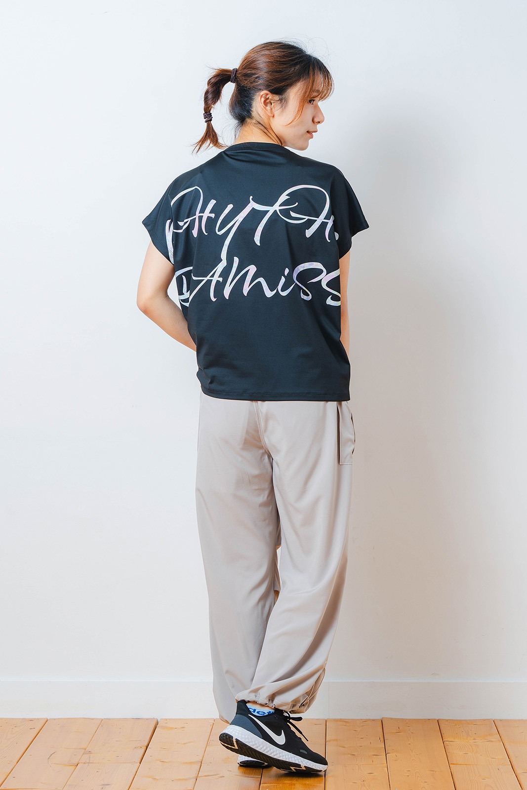 カラフルグラフィック Tシャツ ブラック 1534-1451