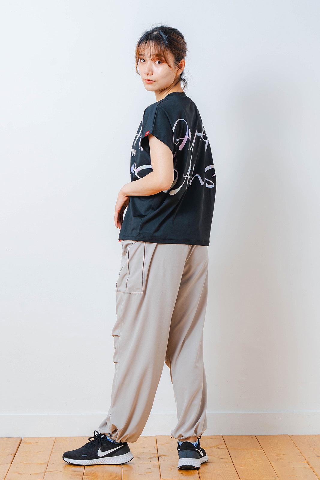 カラフルグラフィック Tシャツ ブラック 1534-1451