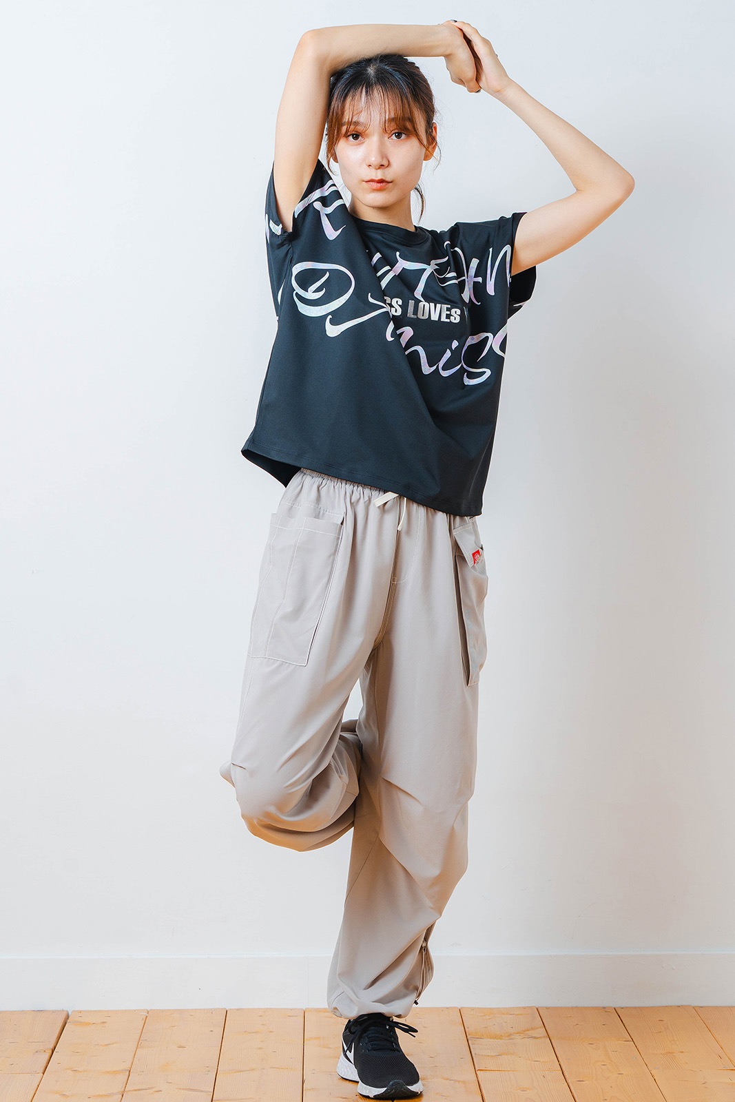 カラフルグラフィック Tシャツ ブラック 1534-1451