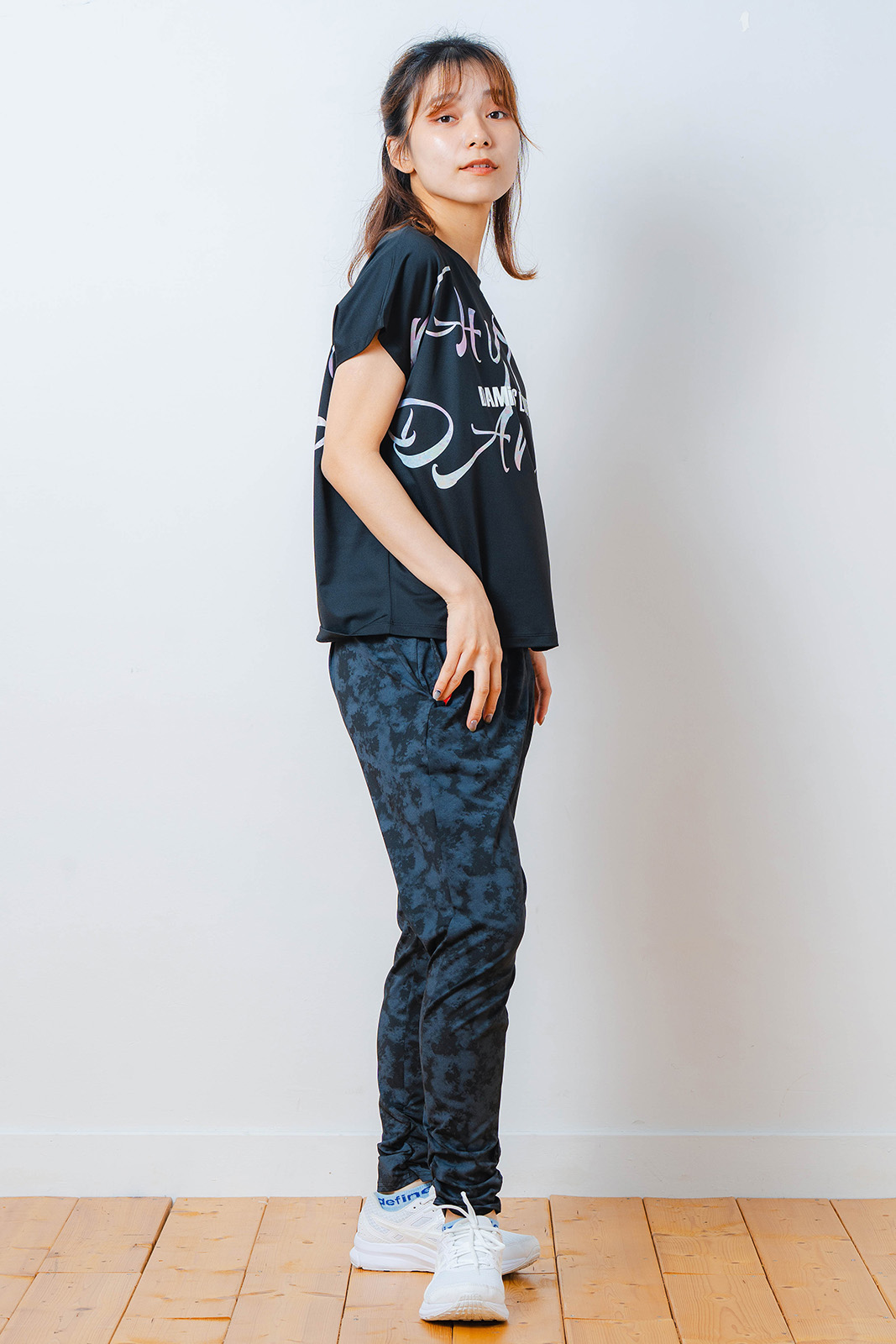 カラフルグラフィック Tシャツ ブラック 1534-1451