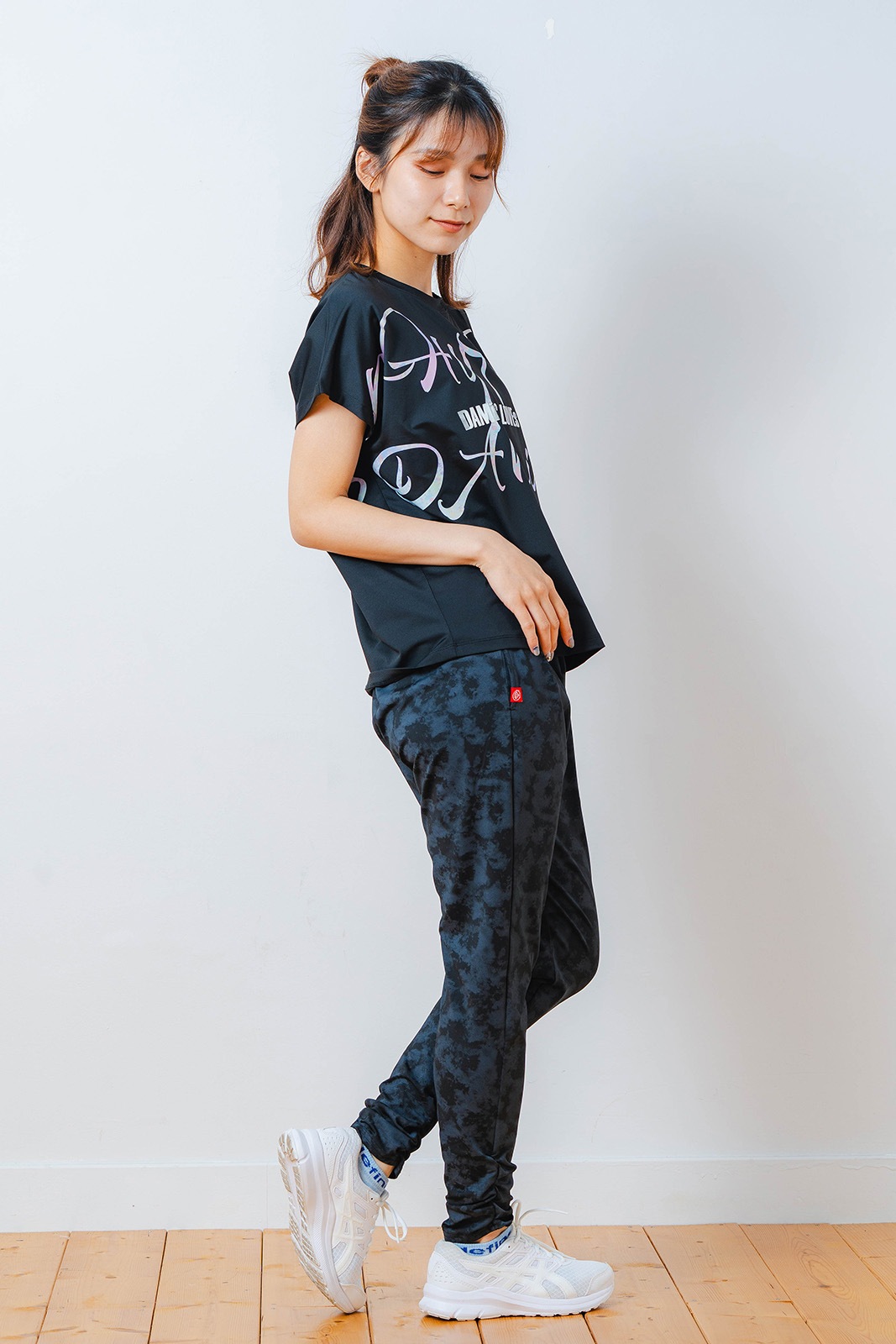 カラフルグラフィック Tシャツ ブラック 1534-1451