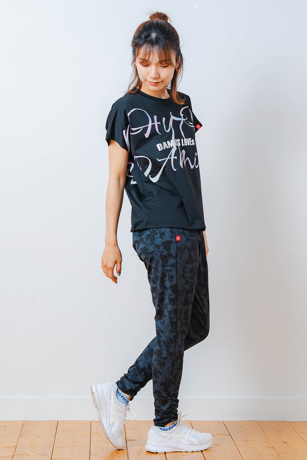 カラフルグラフィック Tシャツ ブラック 1534-1451