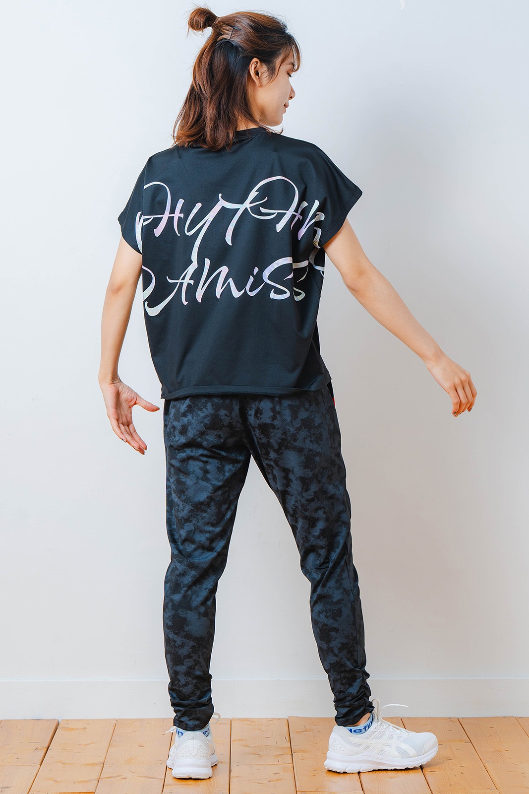 カラフルグラフィック Tシャツ ブラック 1534-1451