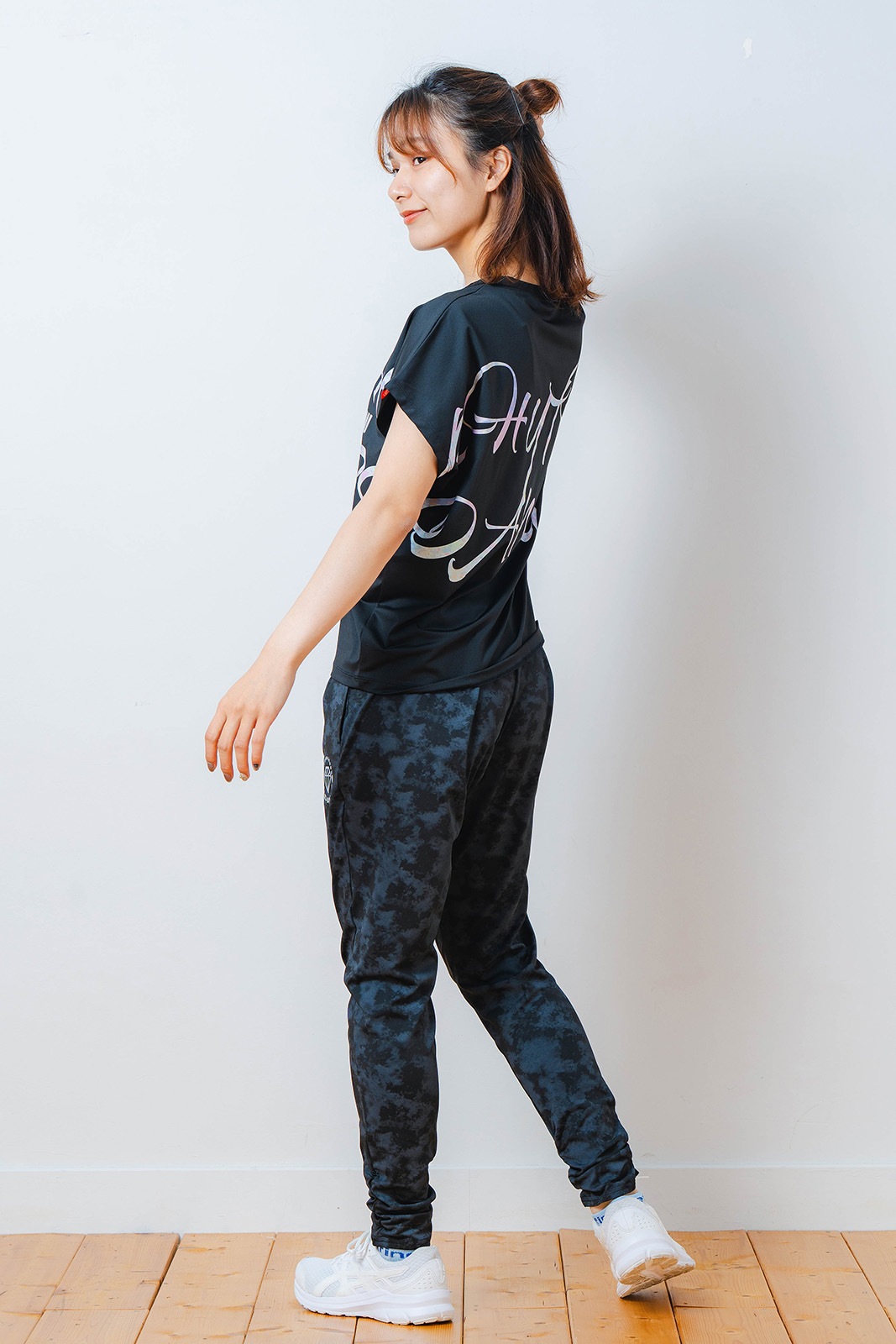 カラフルグラフィック Tシャツ ブラック 1534-1451