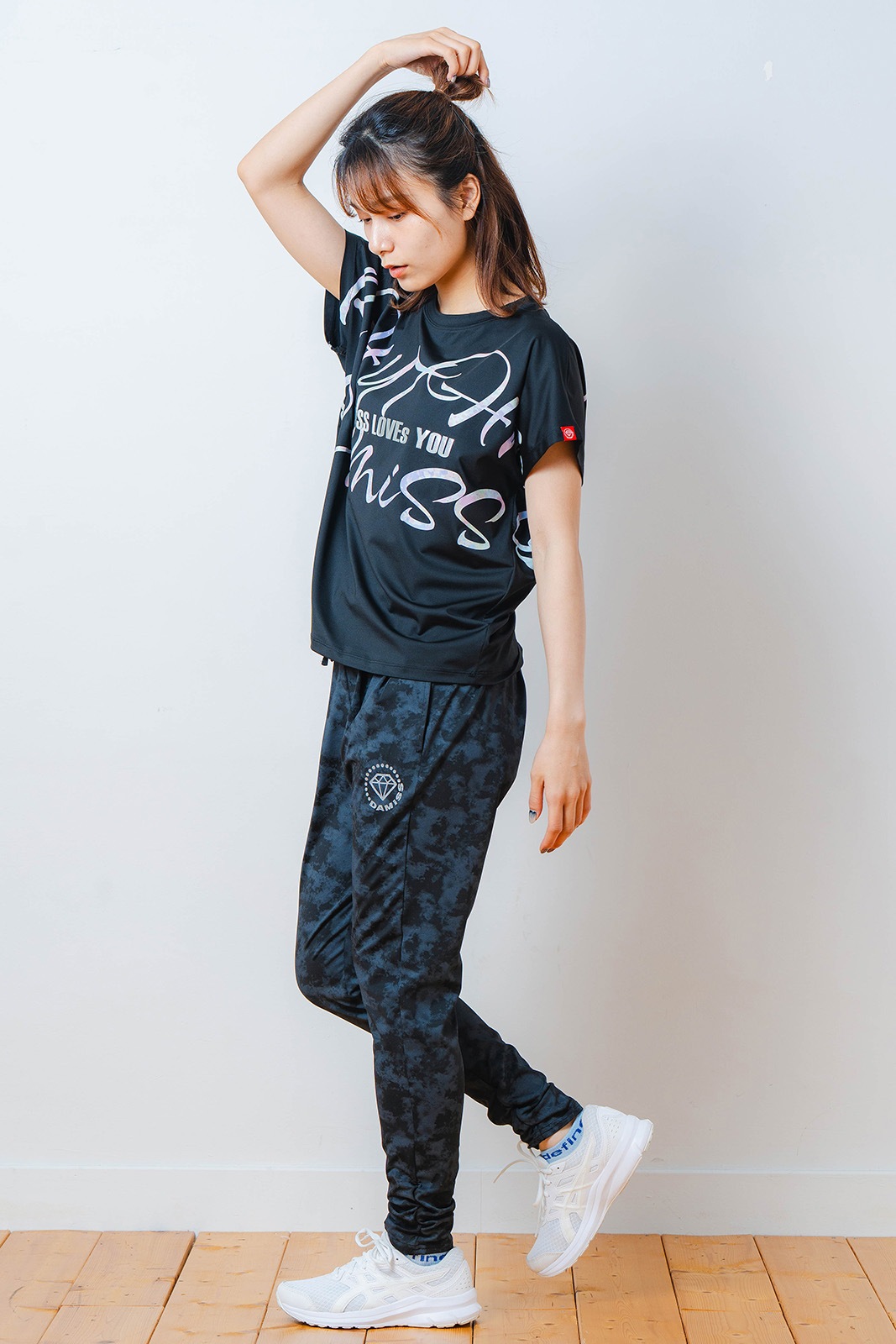 カラフルグラフィック Tシャツ ブラック 1534-1451