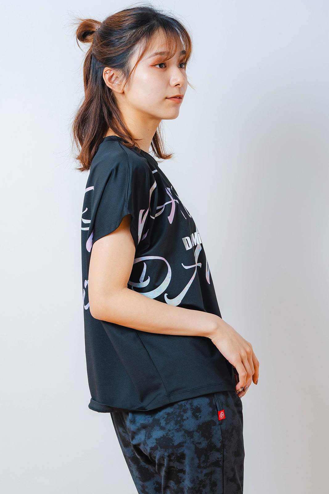 カラフルグラフィック Tシャツ ブラック 1534-1451