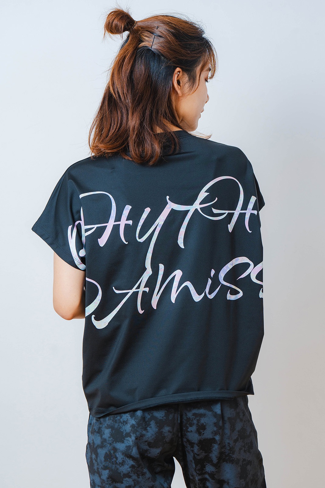 カラフルグラフィック Tシャツ ブラック 1534-1451