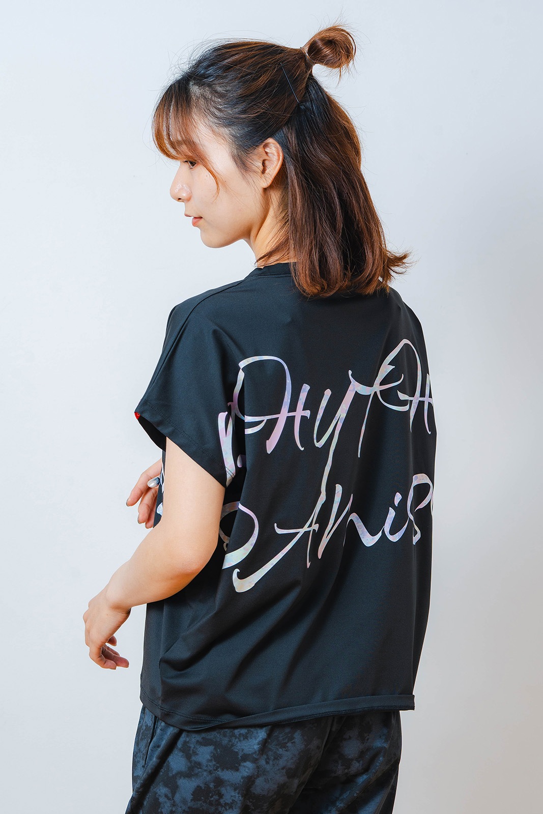 カラフルグラフィック Tシャツ ブラック 1534-1451