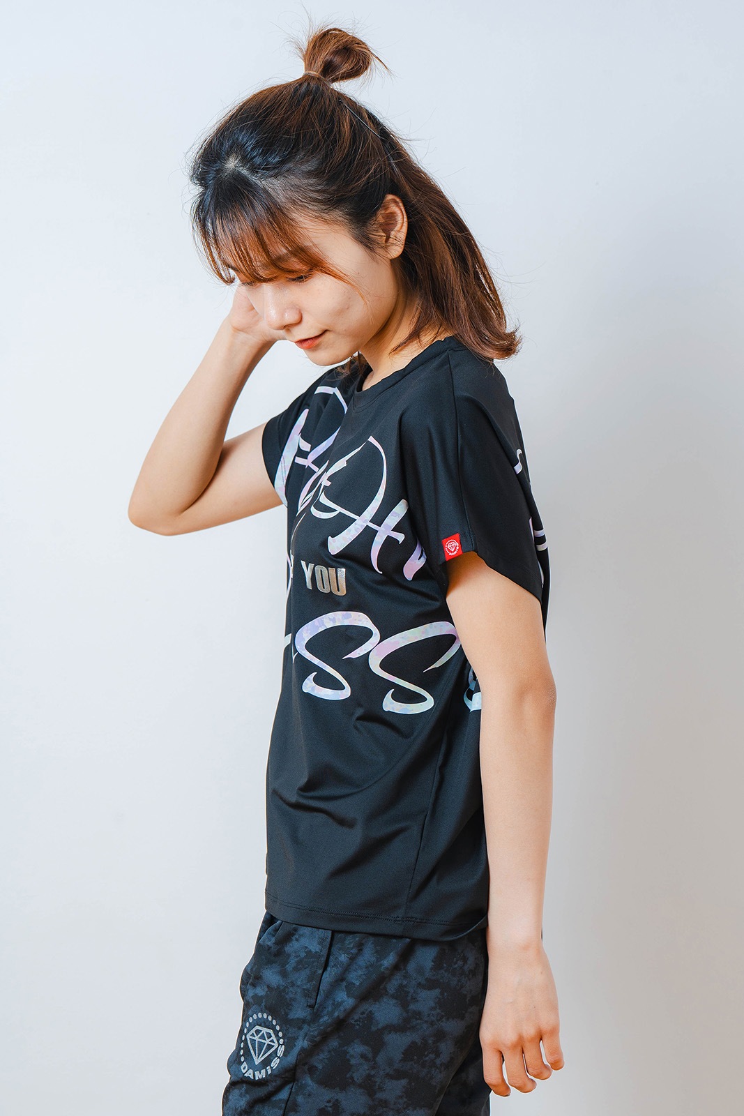 カラフルグラフィック Tシャツ ブラック 1534-1451