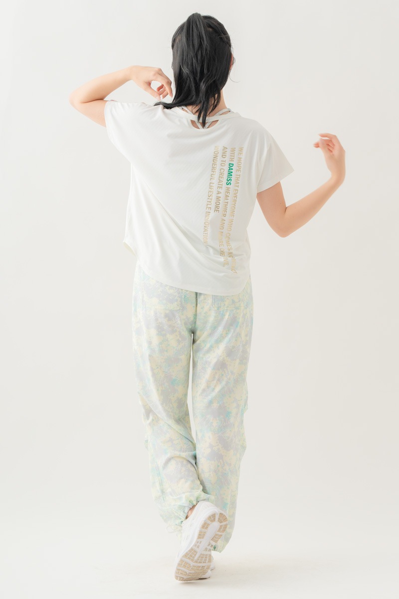 【先行割10％OFF】　ULTRA AIRY Mixカラーワイドパンツ イエロー 1632-1486【8/17まで】