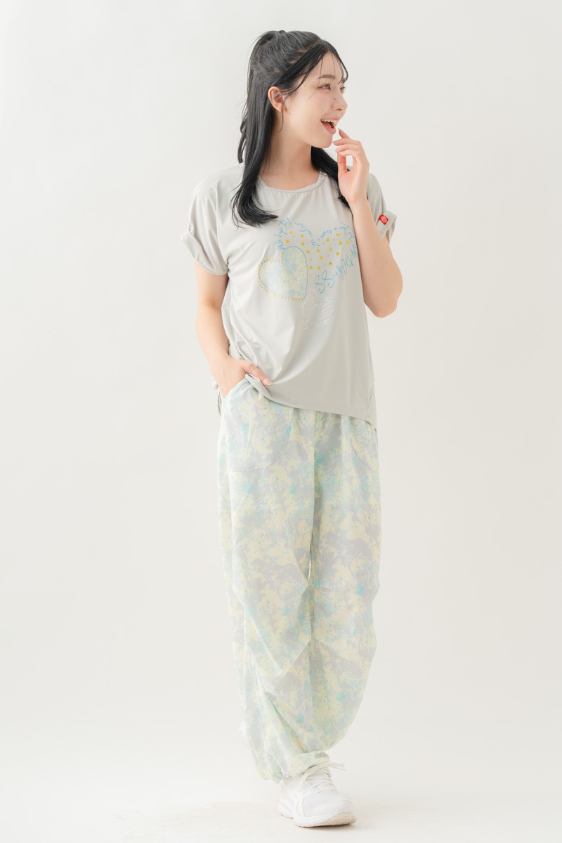 【先行割10％OFF】　ULTRA AIRY Mixカラーワイドパンツ イエロー 1632-1486【8/17まで】