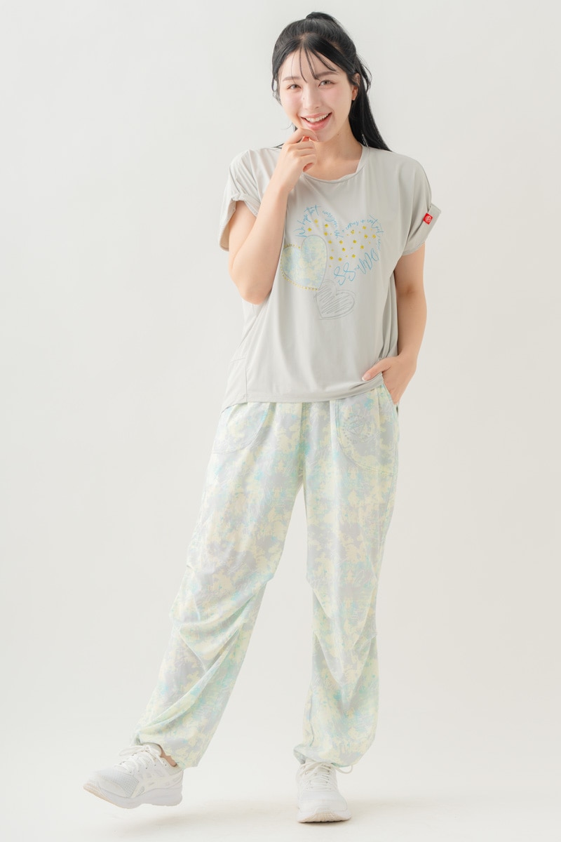 【先行割10％OFF】　ULTRA AIRY Mixカラーワイドパンツ イエロー 1632-1486【8/17まで】