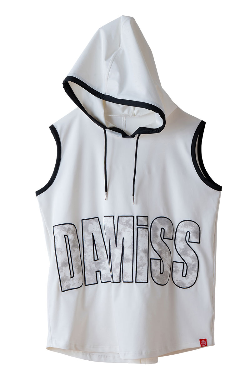 パッチワークフード タンクトップ ホワイト 1533-1453 